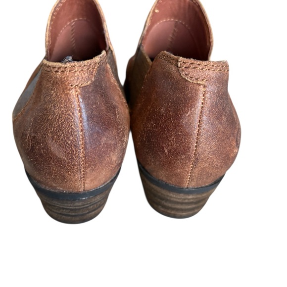 BORN  Rustic Brown Leather Loafers DALLIA SLIP ON ANKLE BOOT
SIZE 8B - Picture 5 of 11